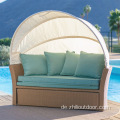 Outdoor Rattan Sofabed Outdoor -Baldachin Daybett